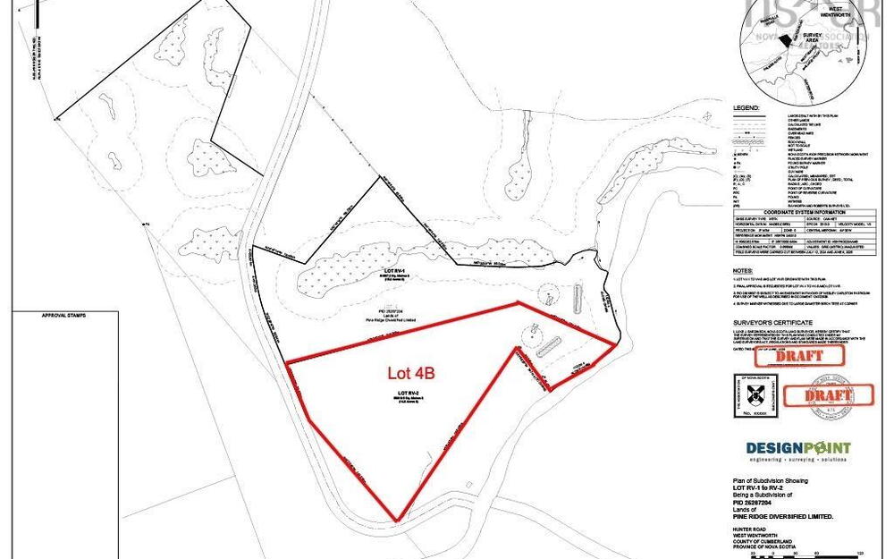 Map of parcels